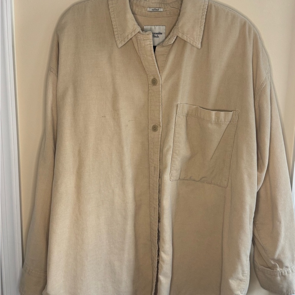 Abercrombie & Fitch Tan Button Down Shirt
